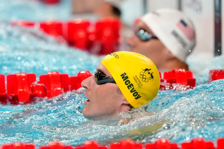 Cameron McEvoy wins the 50-meter freestyle gold medal