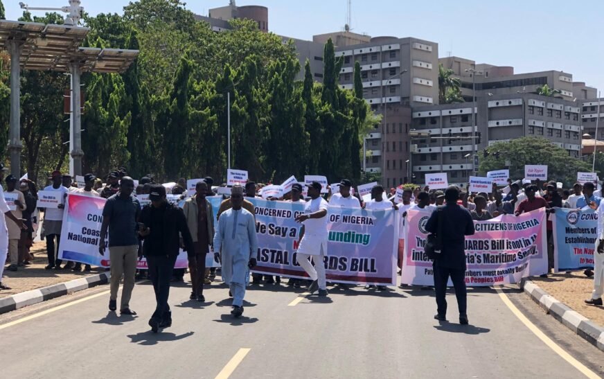 Breaking: Protesters storm Senate over bill for establishment of Marine Coast Guard