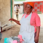 Ghanaian Woman sells porridge