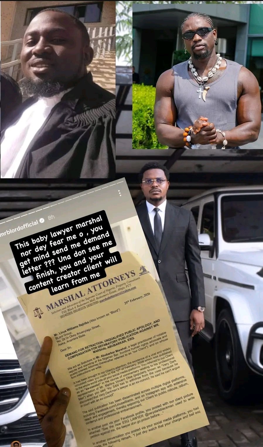 Lawyer Sues BLord for ₦1bn Over Defamation